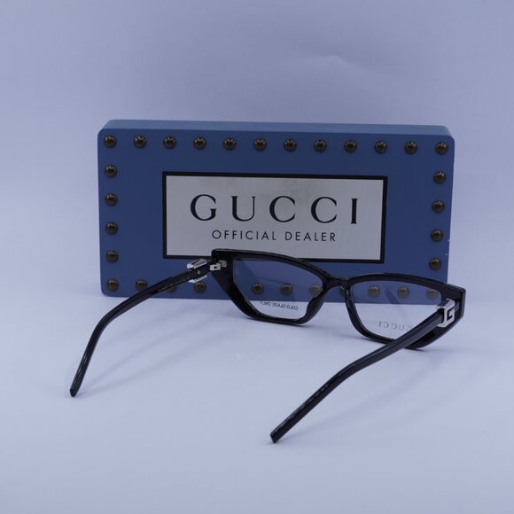 Gucci GG1683O 001 Cat Eye Eyeglasses - Shiny Black 53mm